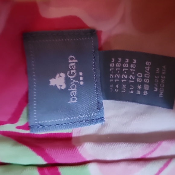 Baby GAP Floral Pink Sleeveless Dress Size 12-18 M - Picture 2 of 8